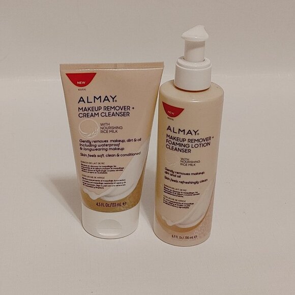 ALMAY SKIN CARE LOT of 2 MAKEUP REMOVER + CREAM CLEANSER + FOAMING CLEANSER BNIP - Picture 2 of 7